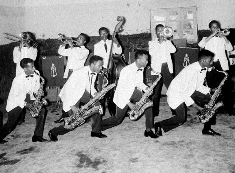 An Ethio-jazz band in Addis Ababa in 1971