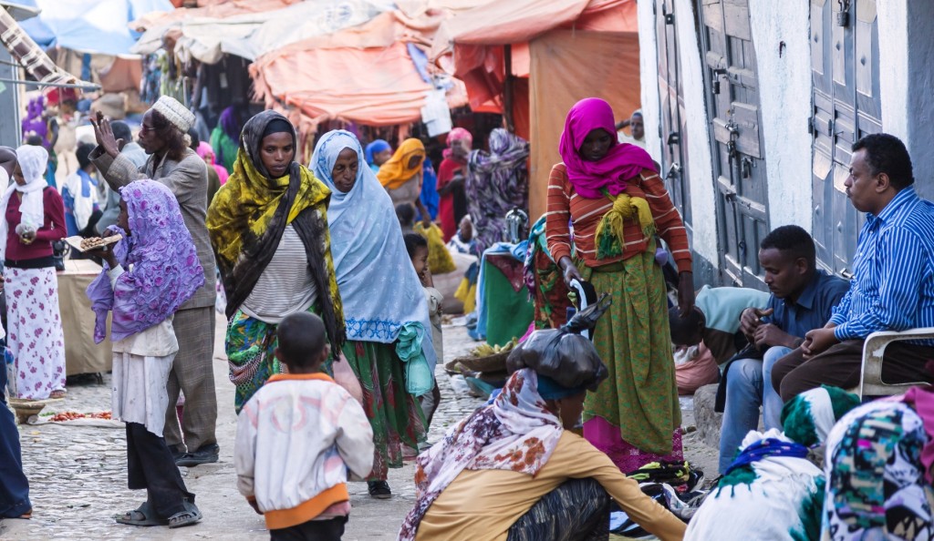 Muslims in the town of Harar, eastern Ethiopia