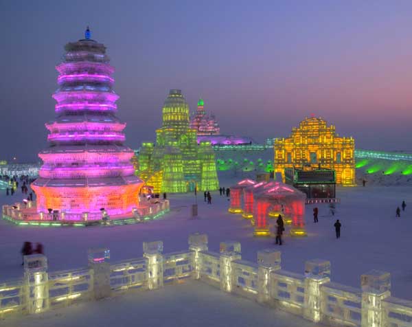 The Harbin Ice and Snow Festival in China