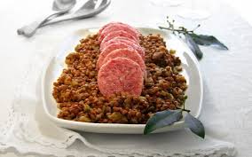 Eating lentils for good luck on New Years Eve in Italy