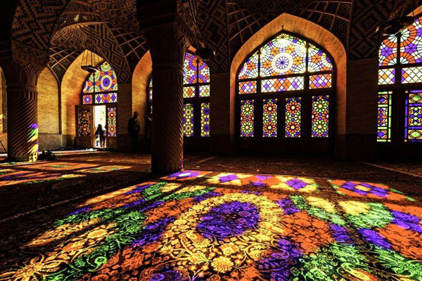 Nasir Ol Molk Mosque in Shiraz Iran