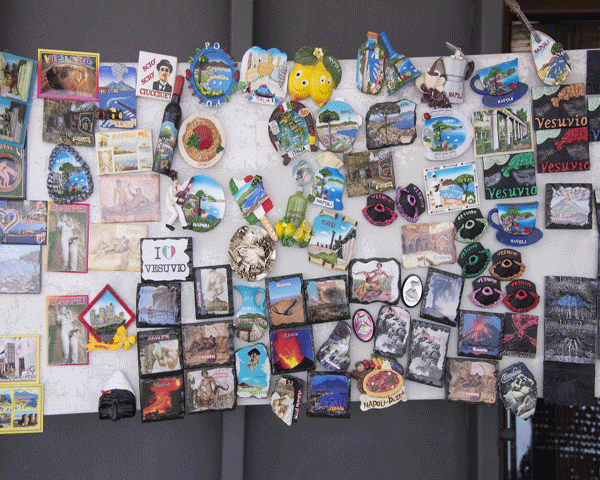 Souvenirs Mount Vesuvius Italy