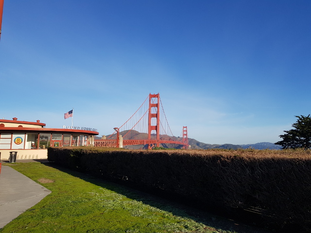 The Golden Gate bridge in San Francisco