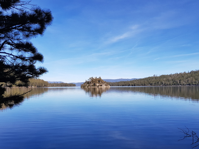 The crystal clear waters of Lake Tahoe