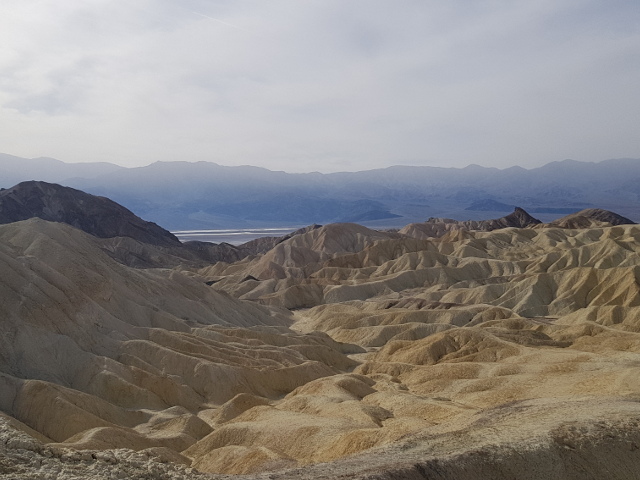 View from the top of Golden Canyon in Death Valley