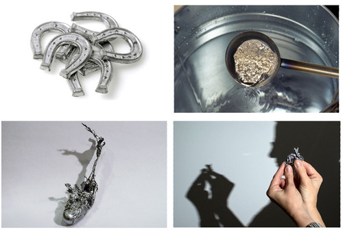 Melting metal to predict the future on New Years Eve in Finland