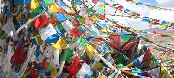 Prayer Flags on the Annapurna Circuit