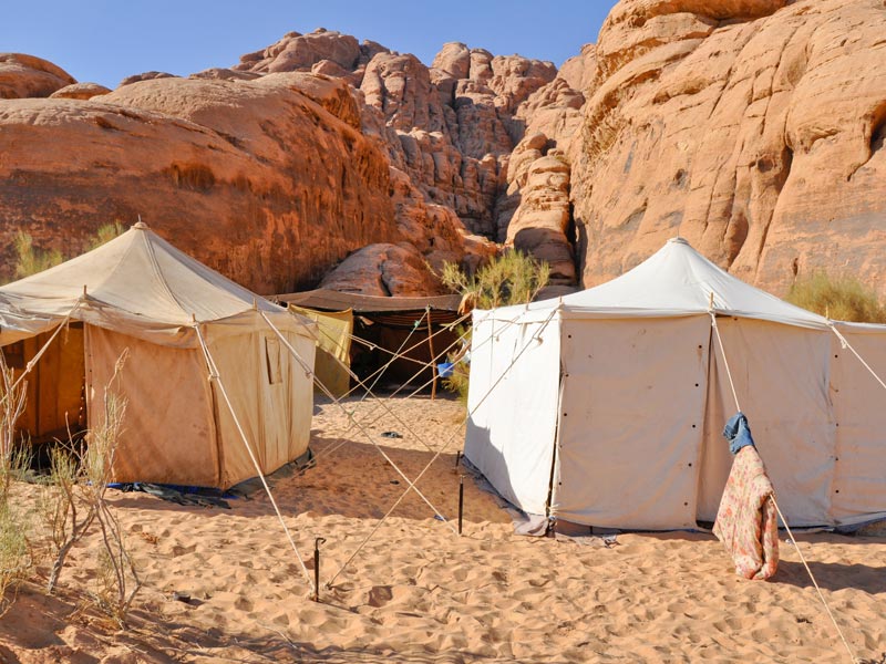 Tented camp in the desert