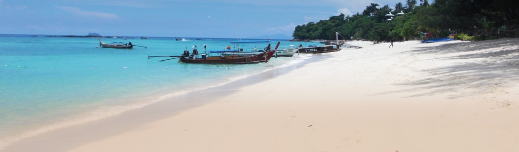 Sailboats on the beach in Thailand